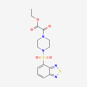 molecular formula C14H16N4O5S2 B12181261 Ethyl [4-(2,1,3-benzothiadiazol-4-ylsulfonyl)piperazin-1-yl](oxo)acetate 