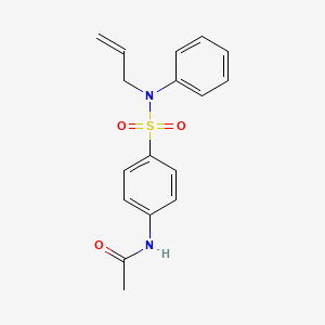 molecular formula C17H18N2O3S B12181321 N-{4-[phenyl(prop-2-en-1-yl)sulfamoyl]phenyl}acetamide 