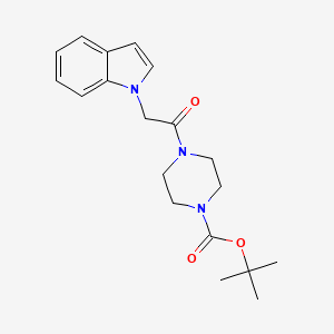 molecular formula C19H25N3O3 B12181466 tert-butyl 4-(1H-indol-1-ylacetyl)piperazine-1-carboxylate 