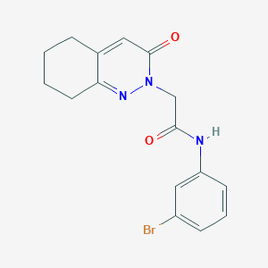 molecular formula C16H16BrN3O2 B12181476 N-(3-bromophenyl)-2-(3-oxo-2,3,5,6,7,8-hexahydrocinnolin-2-yl)acetamide 