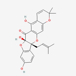 molecular formula C25H24O7 B1218152 sanggenon A CAS No. 76464-71-6