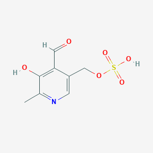 (4-Formyl-5-hydroxy-6-methylpyridin-3-yl)methyl hydrogen sulfate