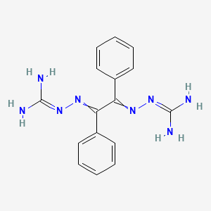 2-[[2-(Diaminomethylidenehydrazinylidene)-1,2-diphenylethylidene]amino]guanidine