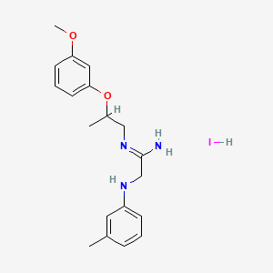 m-Methylanilino-N-2-methoxyphenoxypropyl acetamidine hydriodide