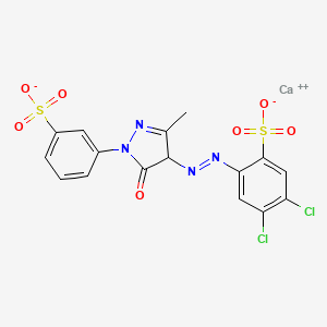 molecular formula C16H12CaCl2N4O7S2 B1218173 Pigment Yellow 183 CAS No. 65212-77-3