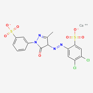 molecular formula C16H10CaCl2N4O7S2 B1218173 Pigment Yellow 183 CAS No. 65212-77-3