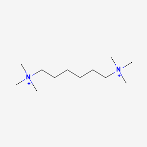 molecular formula C12H30N2+2 B1218175 Hexamethonium CAS No. 60-26-4