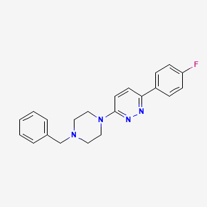 molecular formula C21H21FN4 B12181763 3-(4-Benzylpiperazin-1-yl)-6-(4-fluorophenyl)pyridazine 