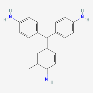 molecular formula C20H19N3 B1218178 4-[(4-氨基苯基)(4-亚氨基环己-2,5-二烯-1-亚甲基)]-2-甲基苯胺 CAS No. 3248-93-9
