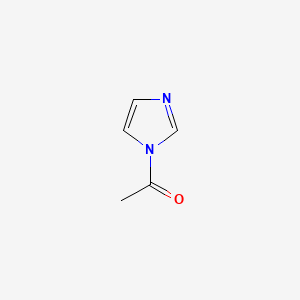 molecular formula C5H6N2O B1218180 1-Acetylimidazole CAS No. 2466-76-4