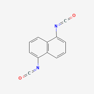 molecular formula C12H6O2N2<br>C10H6(NCO)2<br>C12H6N2O2 B1218181 1,5-Diisocyanatonaphthalene CAS No. 3173-72-6