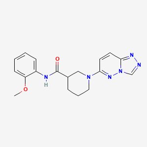 molecular formula C18H20N6O2 B12181833 N-(2-methoxyphenyl)-1-([1,2,4]triazolo[4,3-b]pyridazin-6-yl)piperidine-3-carboxamide 