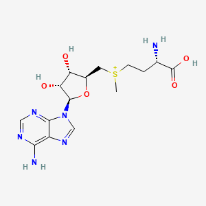 molecular formula C15H23N6O5S+ B1218185 Ademetionine CAS No. 485-80-3