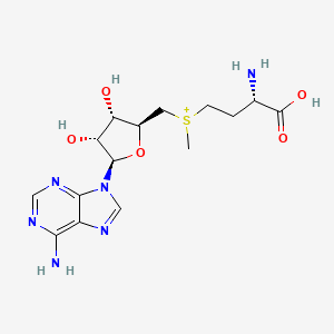 molecular formula C15H23N6O5S+ B1218185 S-adenosyl-L-methionine CAS No. 485-80-3