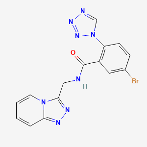 molecular formula C15H11BrN8O B12181944 C15H11BrN8O 
