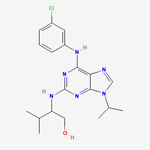 molecular formula C19H25ClN6O B1218196 Purvalanola 