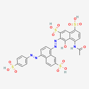 molecular formula C28H21N5O14S4 B1218208 Brilliant Black BN 