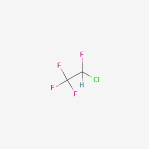 molecular formula C2HClF4 B1218211 2-Chloro-1,1,1,2-tetrafluoroethane CAS No. 2837-89-0