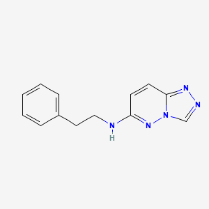 molecular formula C13H13N5 B12182111 N-(2-phenylethyl)[1,2,4]triazolo[4,3-b]pyridazin-6-amine 