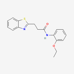 molecular formula C18H18N2O2S B12182136 3-(1,3-benzothiazol-2-yl)-N-(2-ethoxyphenyl)propanamide 