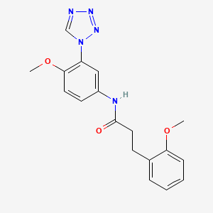 molecular formula C18H19N5O3 B12182162 3-(2-methoxyphenyl)-N-[4-methoxy-3-(1H-tetrazol-1-yl)phenyl]propanamide 
