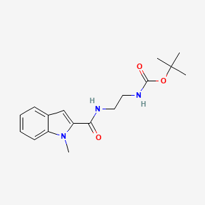 molecular formula C17H23N3O3 B12182189 tert-butyl (2-{[(1-methyl-1H-indol-2-yl)carbonyl]amino}ethyl)carbamate 