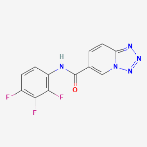 molecular formula C12H6F3N5O B12182252 N-(2,3,4-trifluorophenyl)tetrazolo[1,5-a]pyridine-6-carboxamide 
