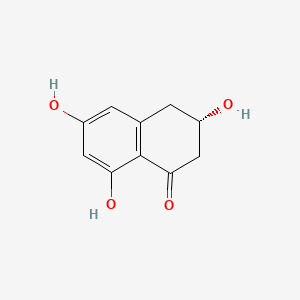 molecular formula C10H10O4 B1218243 3,4-Dihydro-3,6,8-trihydoroxy-1(2H)-napthalenone 