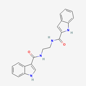 molecular formula C20H18N4O2 B12182452 N-{2-[(1H-indol-3-ylcarbonyl)amino]ethyl}-1H-indole-2-carboxamide 
