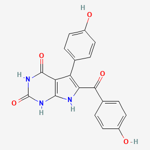 molecular formula C19H13N3O5 B1218258 Rigidin CAS No. 132160-44-2
