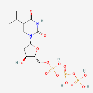 molecular formula C12H21N2O14P3 B1218261 5-Isopropyl-2'-deoxyuridine triphosphate CAS No. 64374-79-4