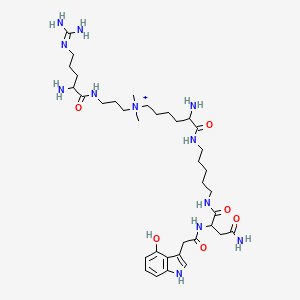 molecular formula C36H63N12O6+ B1218263 Argiopinin I CAS No. 117233-41-7