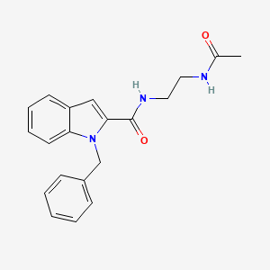 molecular formula C20H21N3O2 B12182665 N-[2-(acetylamino)ethyl]-1-benzyl-1H-indole-2-carboxamide 