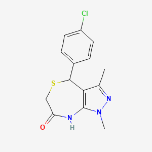 molecular formula C14H14ClN3OS B1218267 Abbott 34519 CAS No. 54369-21-0