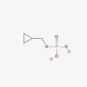 molecular formula C4H9O4P B1218268 Cyclopropylmethyl dihydrogen phosphate CAS No. 56599-14-5