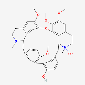 molecular formula C38H42N2O7 B1218269 Funiferine N-oxide CAS No. 61912-73-0