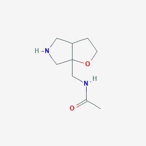 molecular formula C9H16N2O2 B121827 N-((Hexahydro-2H-furo[2,3-c]pyrrol-6a-yl)methyl)acetamide CAS No. 155448-57-0