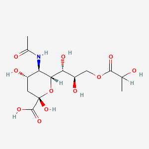 B1218273 N-Acetyl-9-O-lactoylneuraminic acid CAS No. 92935-30-3