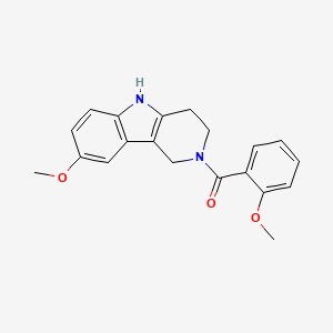 molecular formula C20H20N2O3 B12182746 (2-methoxyphenyl)(8-methoxy-1,3,4,5-tetrahydro-2H-pyrido[4,3-b]indol-2-yl)methanone 
