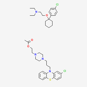 molecular formula C41H56Cl2N4O3S B1218275 Vesitan CAS No. 8063-62-5