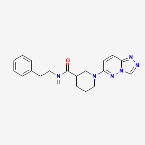 molecular formula C19H22N6O B12182780 N-(2-phenylethyl)-1-([1,2,4]triazolo[4,3-b]pyridazin-6-yl)piperidine-3-carboxamide 