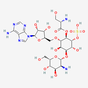 molecular formula C25H39N7O18S B1218288 Adenomycin CAS No. 76174-56-6