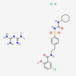 molecular formula C27H40Cl2N8O5S B1218291 Glucovance CAS No. 338752-31-1
