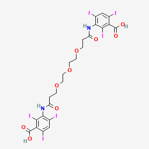 molecular formula C24H22I6N2O9 B1218295 Iotranic acid CAS No. 26887-04-7