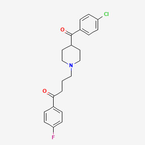 molecular formula C22H23ClFNO2 B1218300 Cloroperone CAS No. 61764-61-2