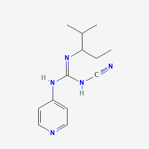 2-Cyano-1-(1-ethyl-2-methylpropyl)-3-(4-pyridyl)guanidine