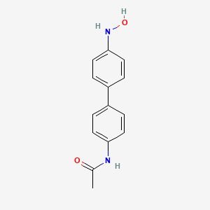 molecular formula C14H14N2O2 B1218306 N-Hydroxy-N'-acetylbenzidine CAS No. 71609-23-9