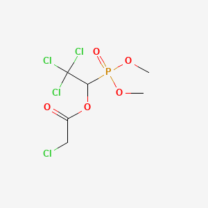 molecular formula C6H9Cl4O5P B1218307 Chloracetophon CAS No. 74940-61-7