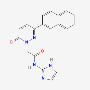 molecular formula C19H15N5O2 B12183168 N-(1H-imidazol-2-yl)-2-[3-(naphthalen-2-yl)-6-oxopyridazin-1(6H)-yl]acetamide 
