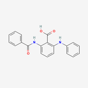 B1218328 2-Anilino-6-benzamidobenzoic acid CAS No. 35118-88-8